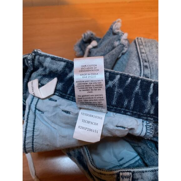 Pacsun High Rise Festival Jean Shorts Size 24 Lace up Front - Picture 7 of 10